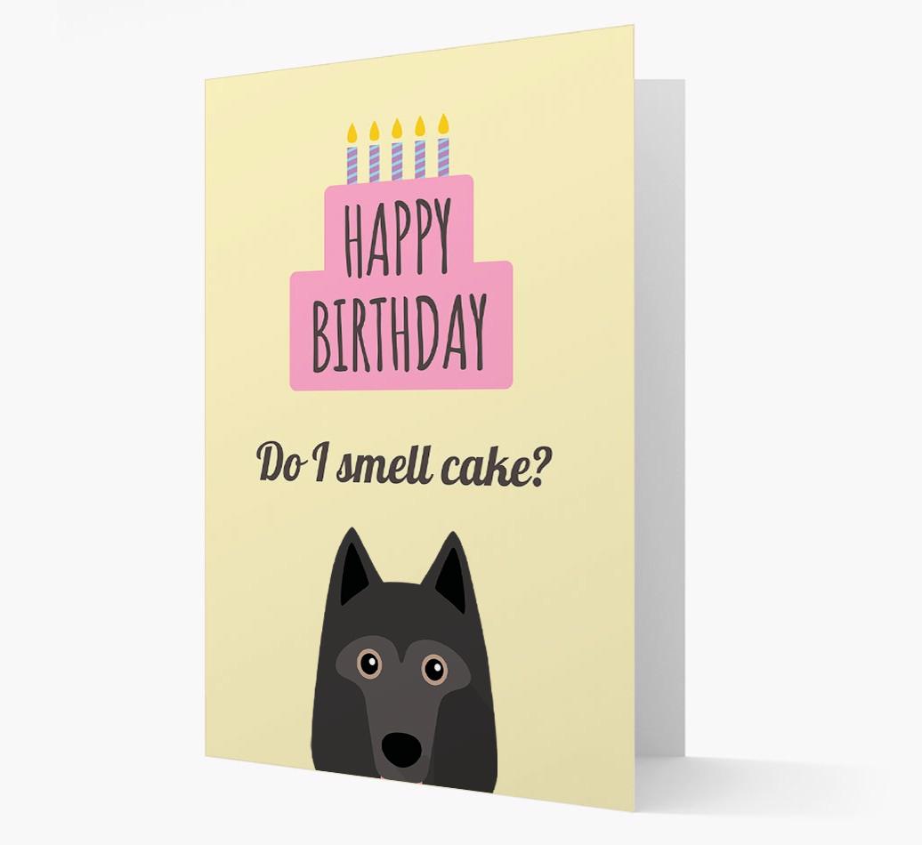 Card 'Do I smell cake?' with {breedCommonName} Icon