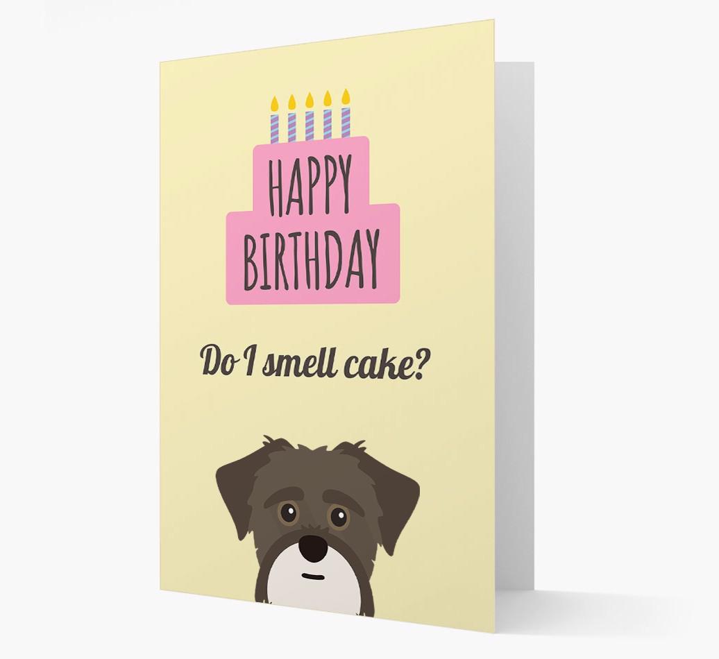 Card 'Do I smell cake?' with {breedCommonName} Icon