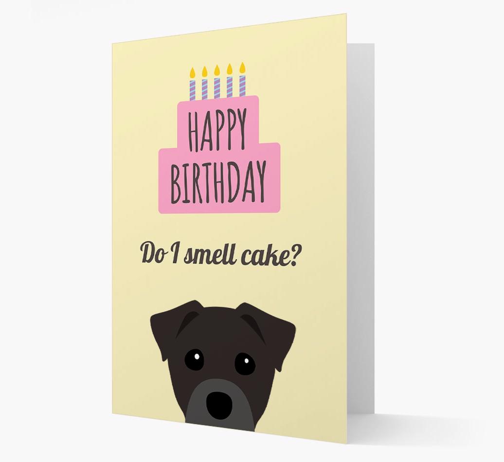 Card 'Do I smell cake?' with {breedCommonName} Icon