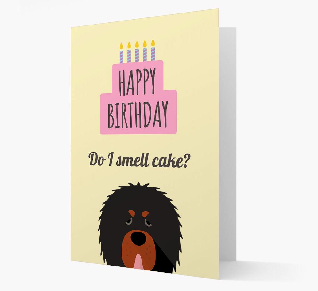 Card 'Do I smell cake?' with {breedCommonName} Icon