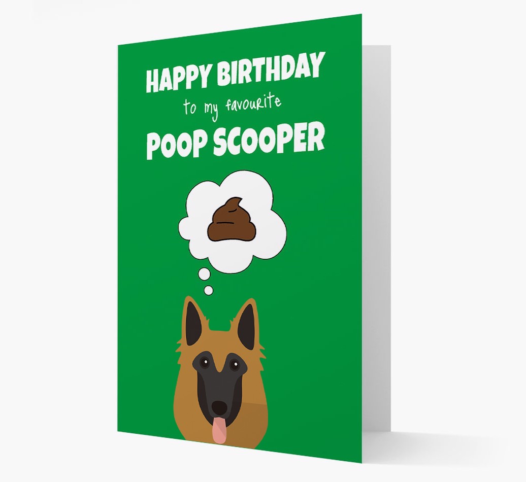 Card 'Poop Scooper' with {breedCommonName} Icon