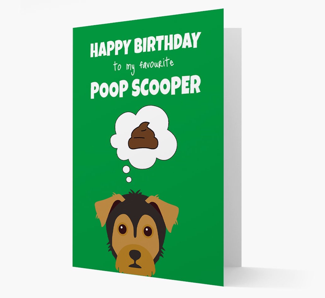 Card 'Poop Scooper' with {breedCommonName} Icon