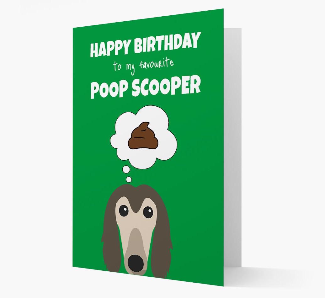 Card 'Poop Scooper' with {breedCommonName} Icon