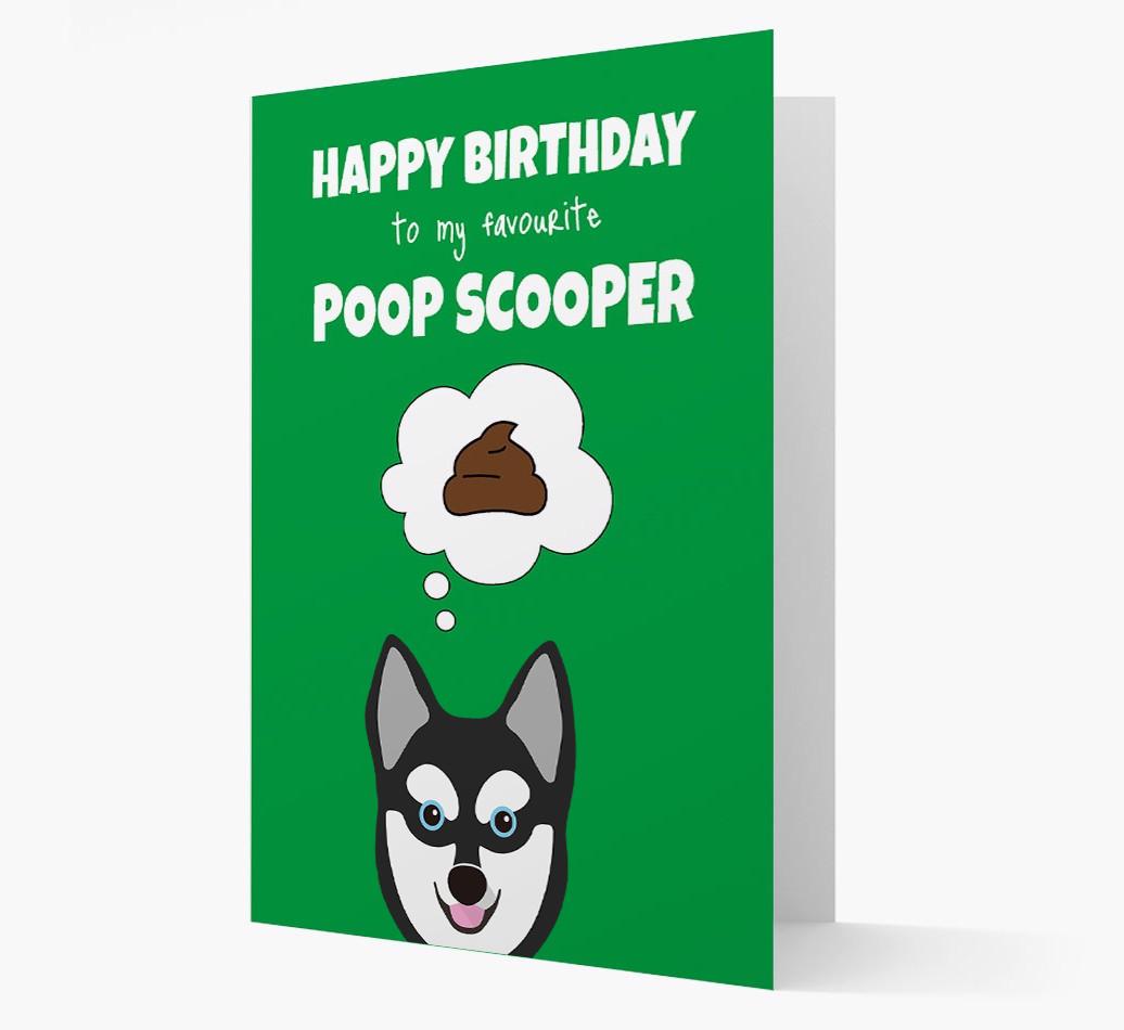 Card 'Poop Scooper' with {breedCommonName} Icon