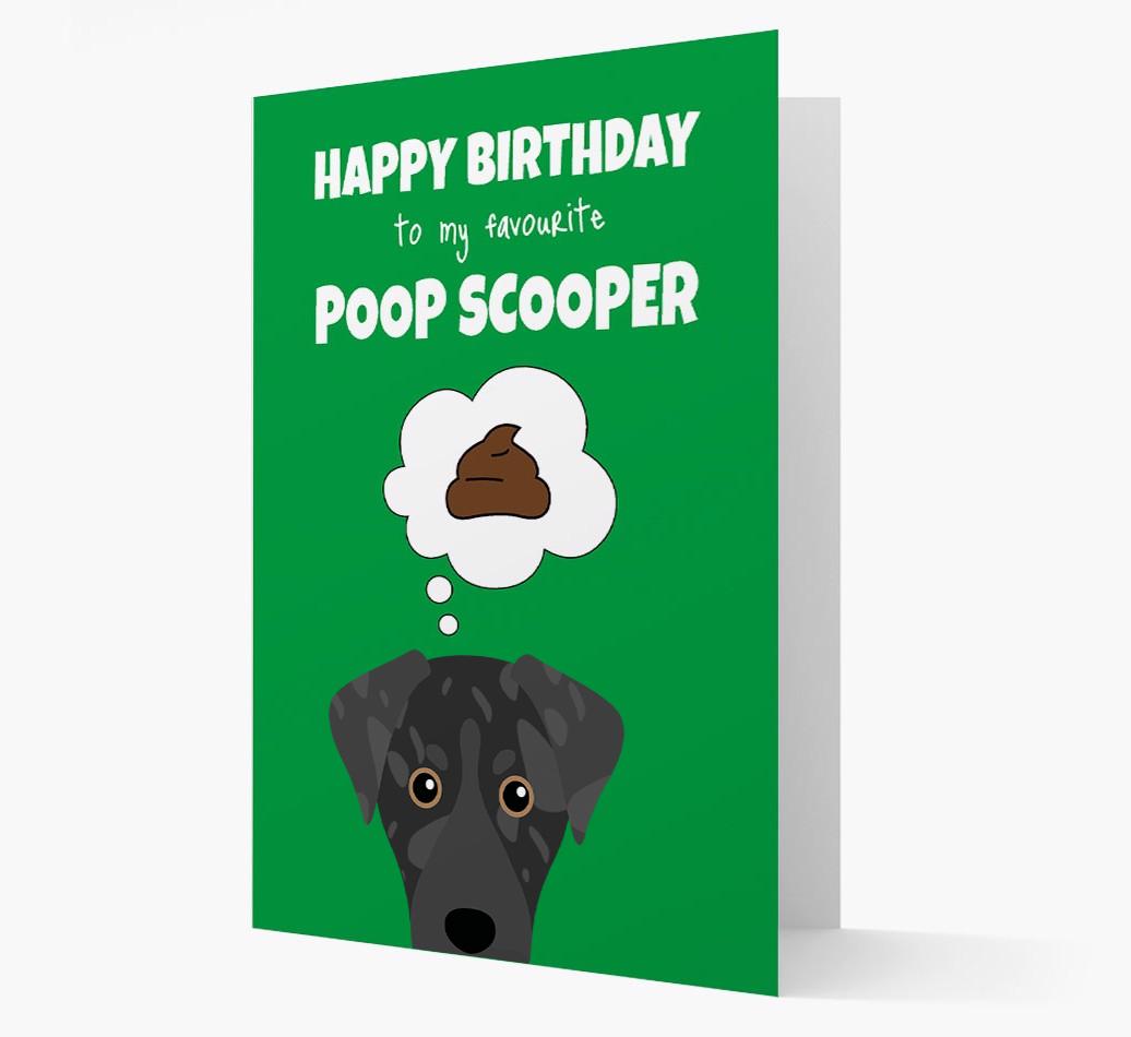 Card 'Poop Scooper' with {breedCommonName} Icon