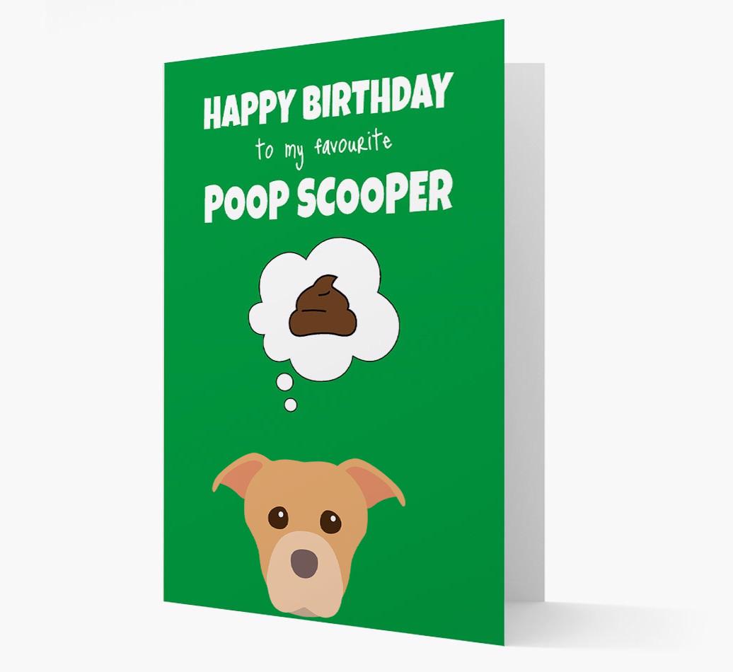 Card 'Poop Scooper' with {breedCommonName} Icon