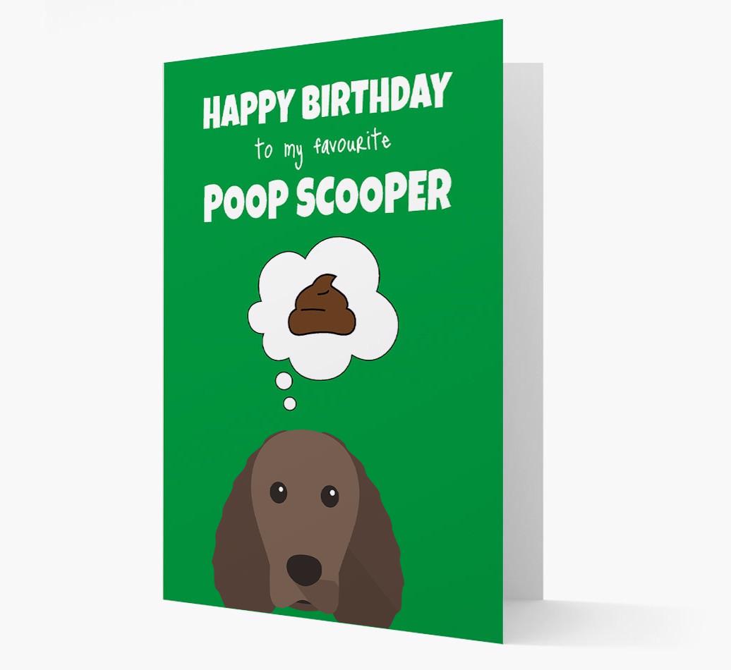 Card 'Poop Scooper' with {breedCommonName} Icon