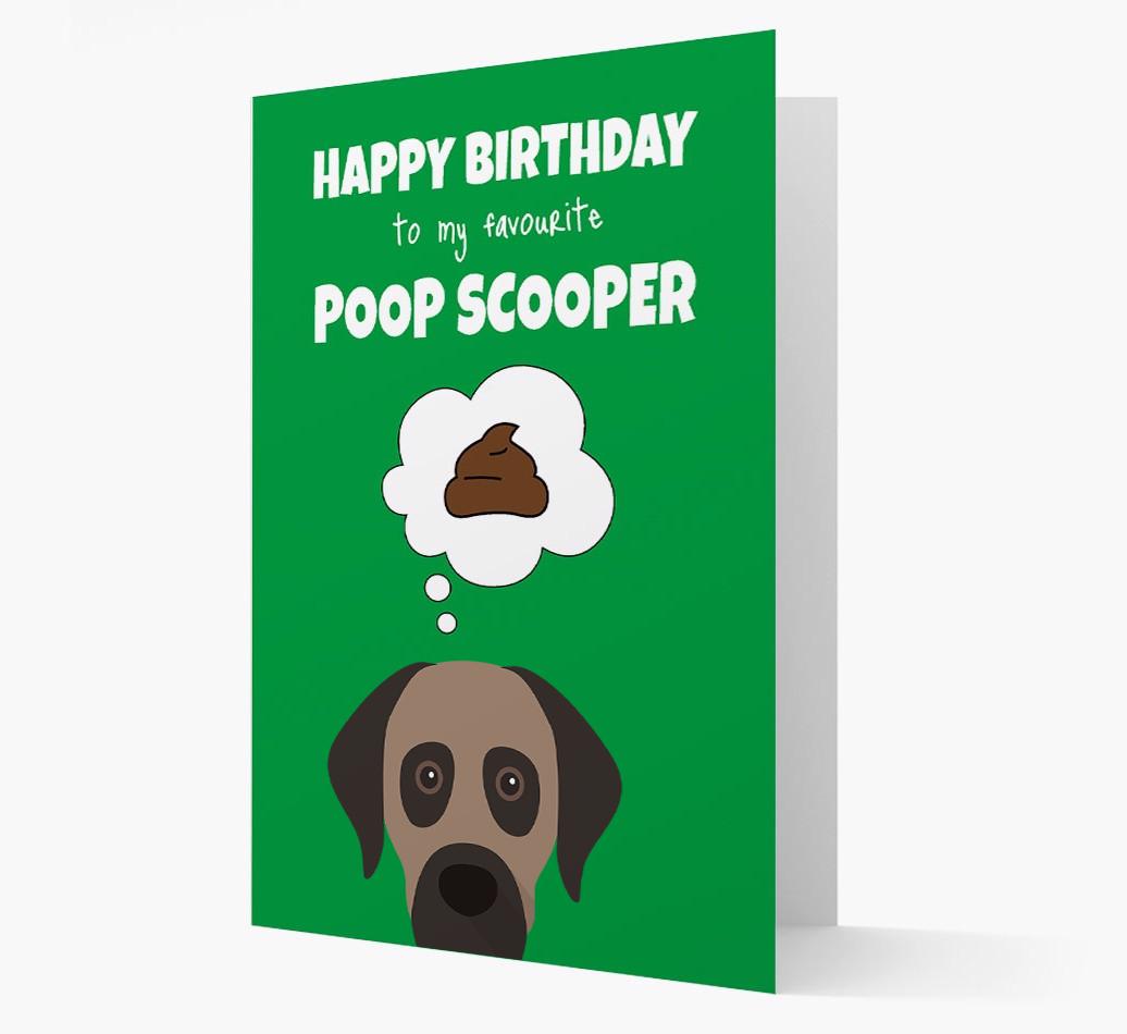 Card 'Poop Scooper' with {breedCommonName} Icon