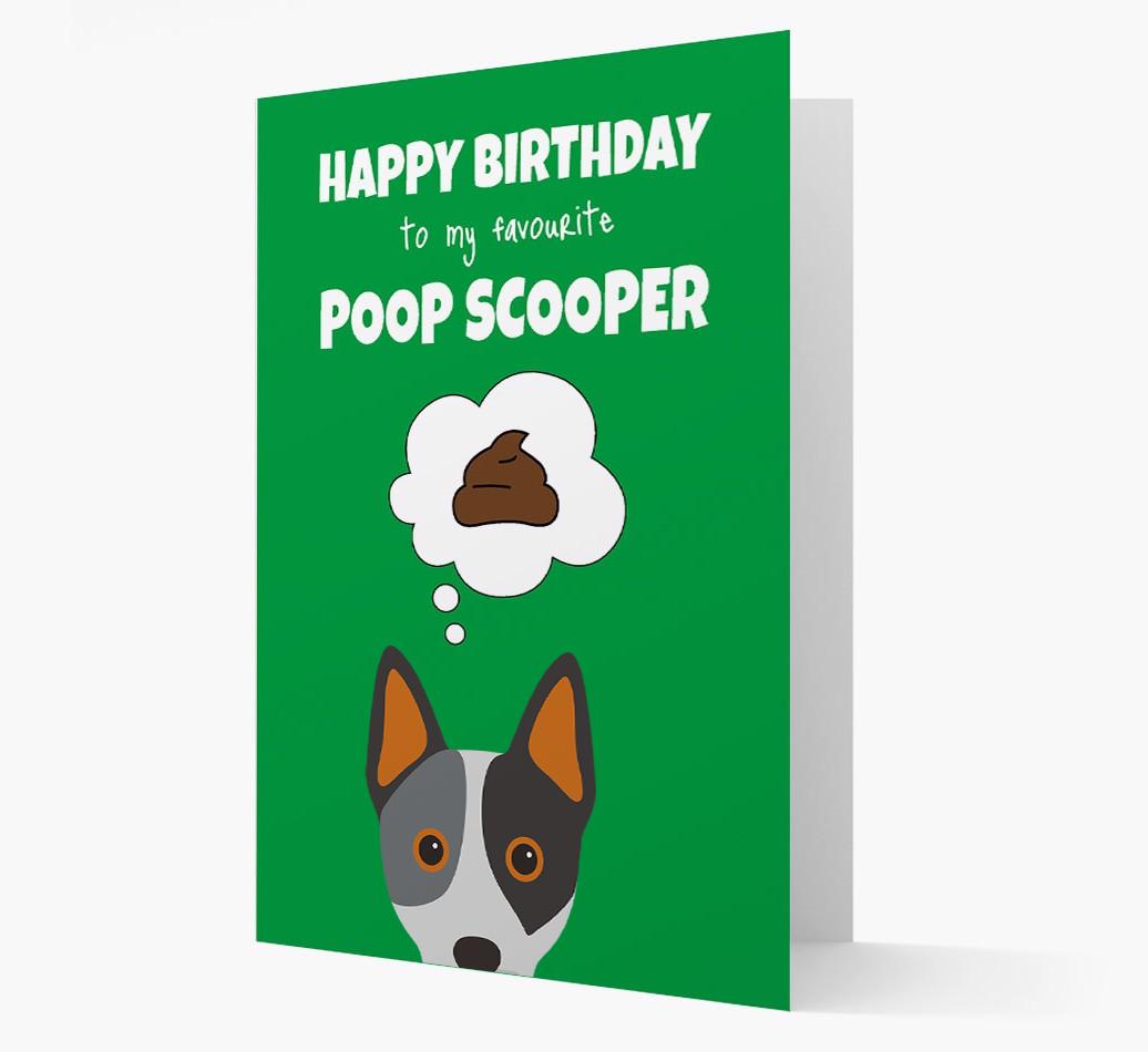 Card 'Poop Scooper' with {breedCommonName} Icon