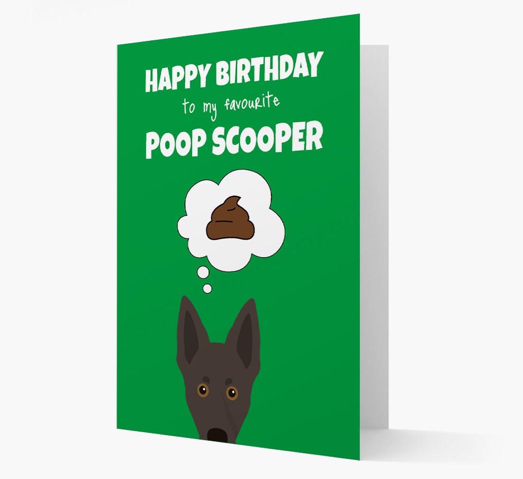 Card 'Poop Scooper' with {breedCommonName} Icon