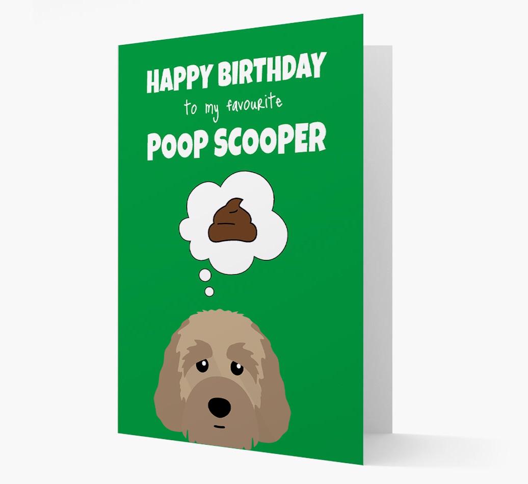 Card 'Poop Scooper' with {breedCommonName} Icon