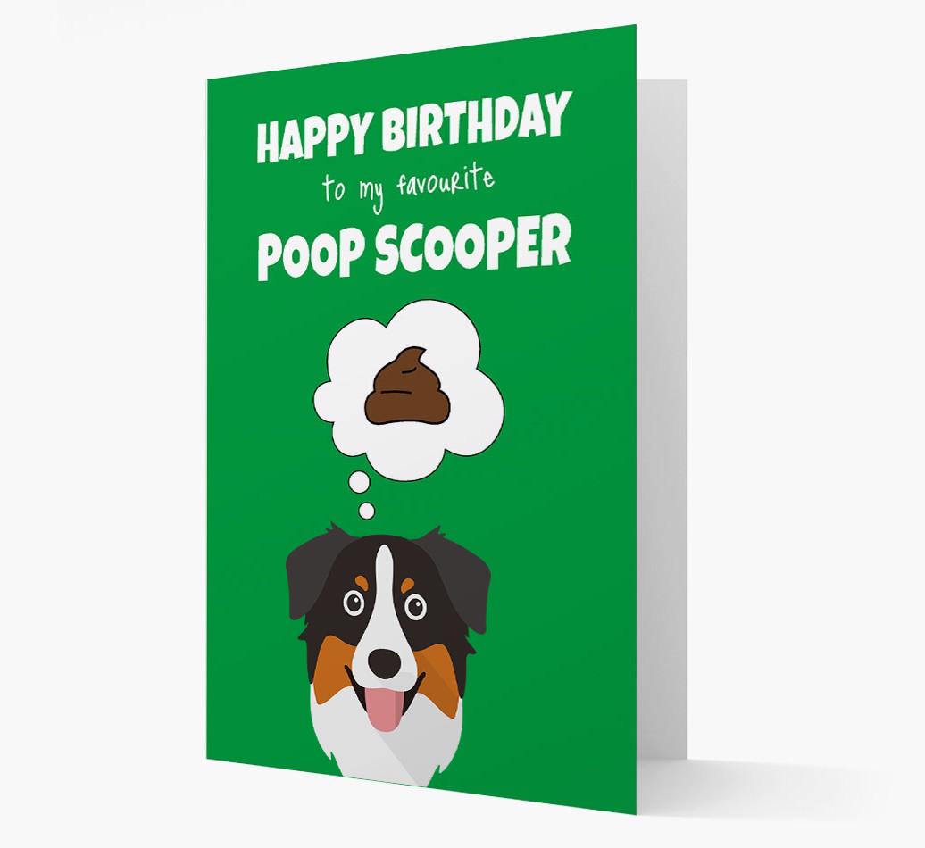 Card 'Poop Scooper' with {breedCommonName} Icon