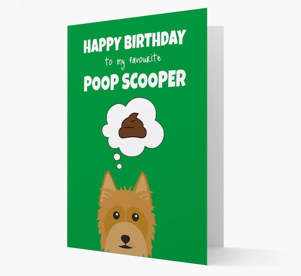 Card 'Poop Scooper' with {breedCommonName} Icon