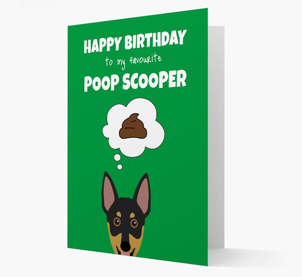Card 'Poop Scooper' with {breedCommonName} Icon