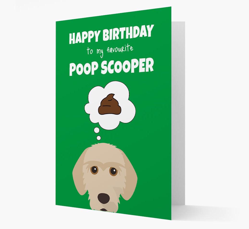 Card 'Poop Scooper' with {breedCommonName} Icon