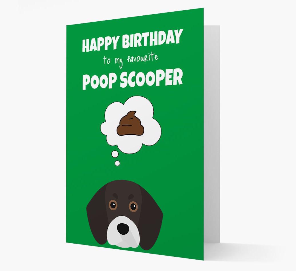 Card 'Poop Scooper' with {breedCommonName} Icon