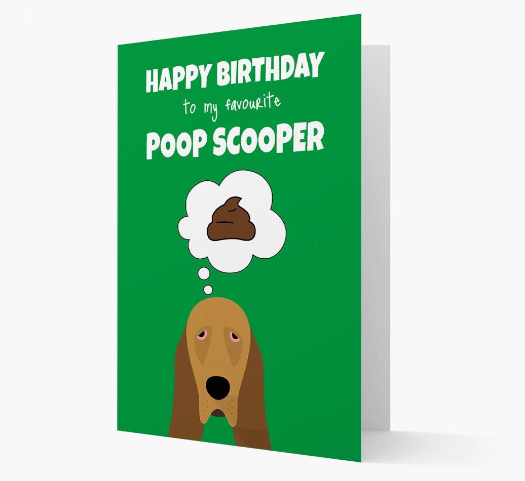 Card 'Poop Scooper' with {breedCommonName} Icon