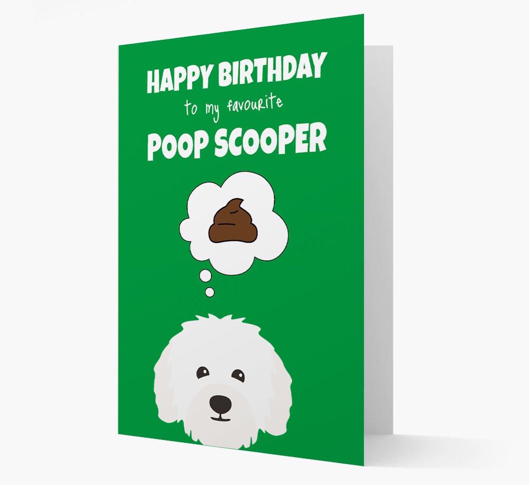 Card 'Poop Scooper' with {breedCommonName} Icon
