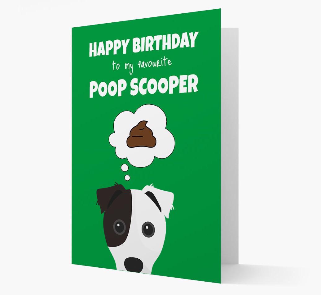 Card 'Poop Scooper' with {breedCommonName} Icon