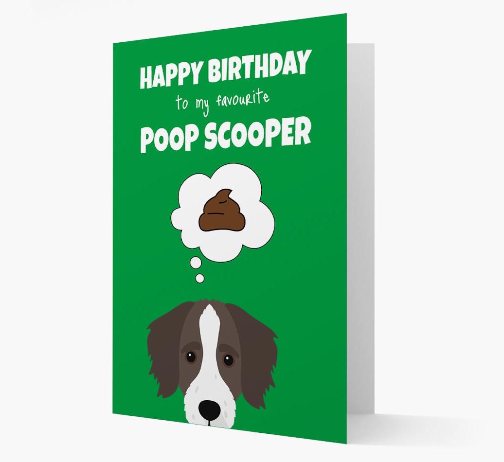 Card 'Poop Scooper' with {breedCommonName} Icon