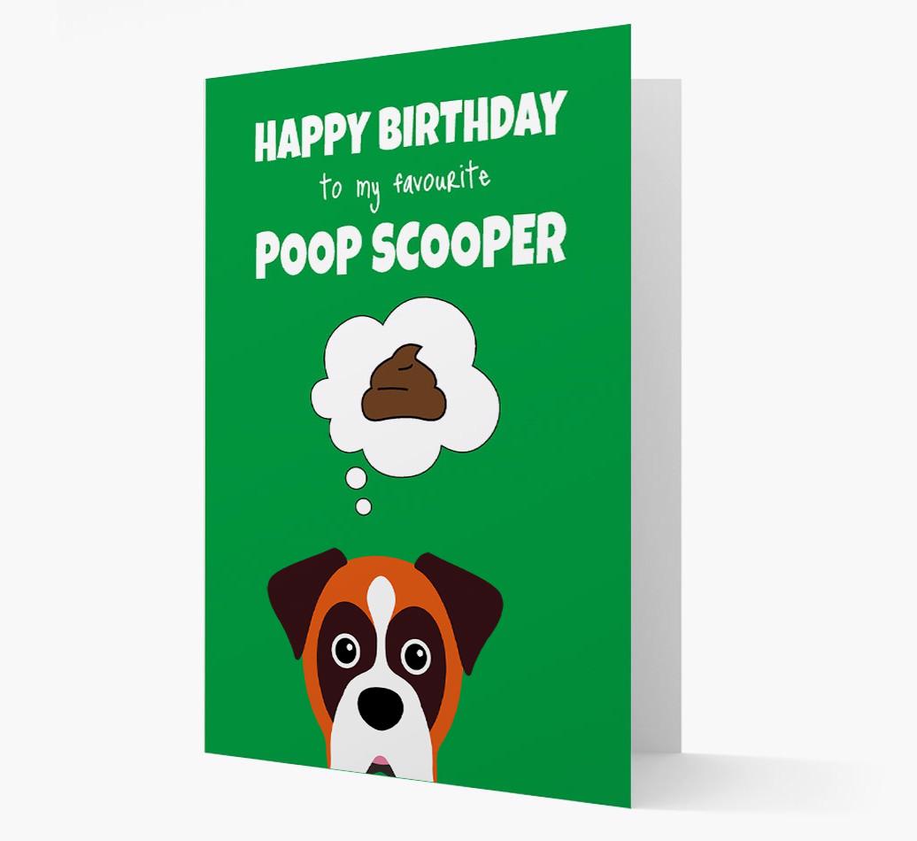 Card 'Poop Scooper' with {breedCommonName} Icon