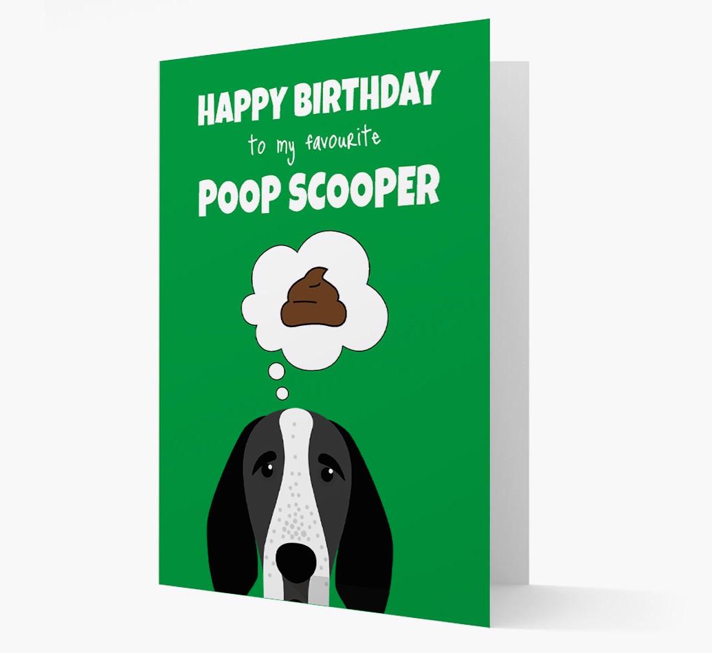 Card 'Poop Scooper' with {breedCommonName} Icon