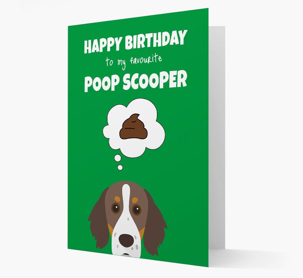 Card 'Poop Scooper' with {breedCommonName} Icon