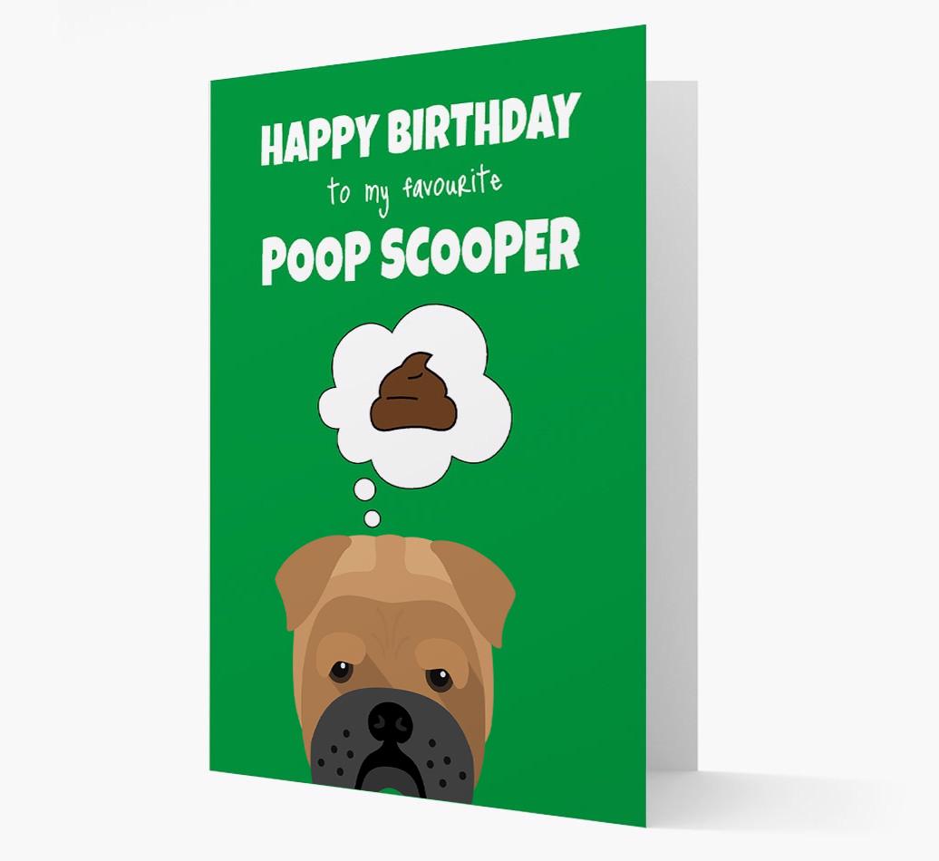 Card 'Poop Scooper' with {breedCommonName} Icon