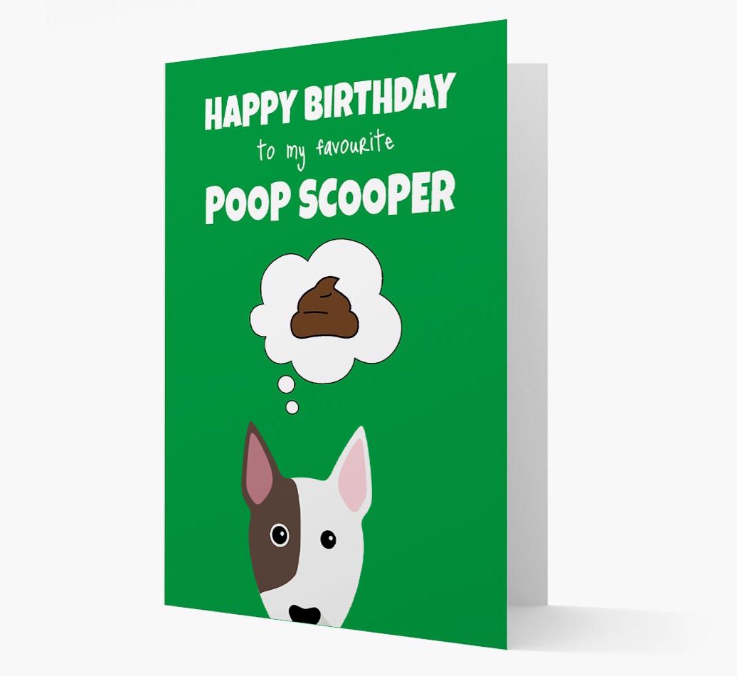 Card 'Poop Scooper' with {breedCommonName} Icon