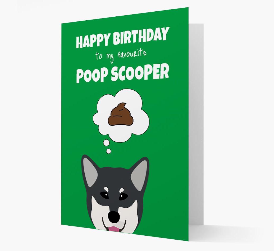 Card 'Poop Scooper' with {breedCommonName} Icon