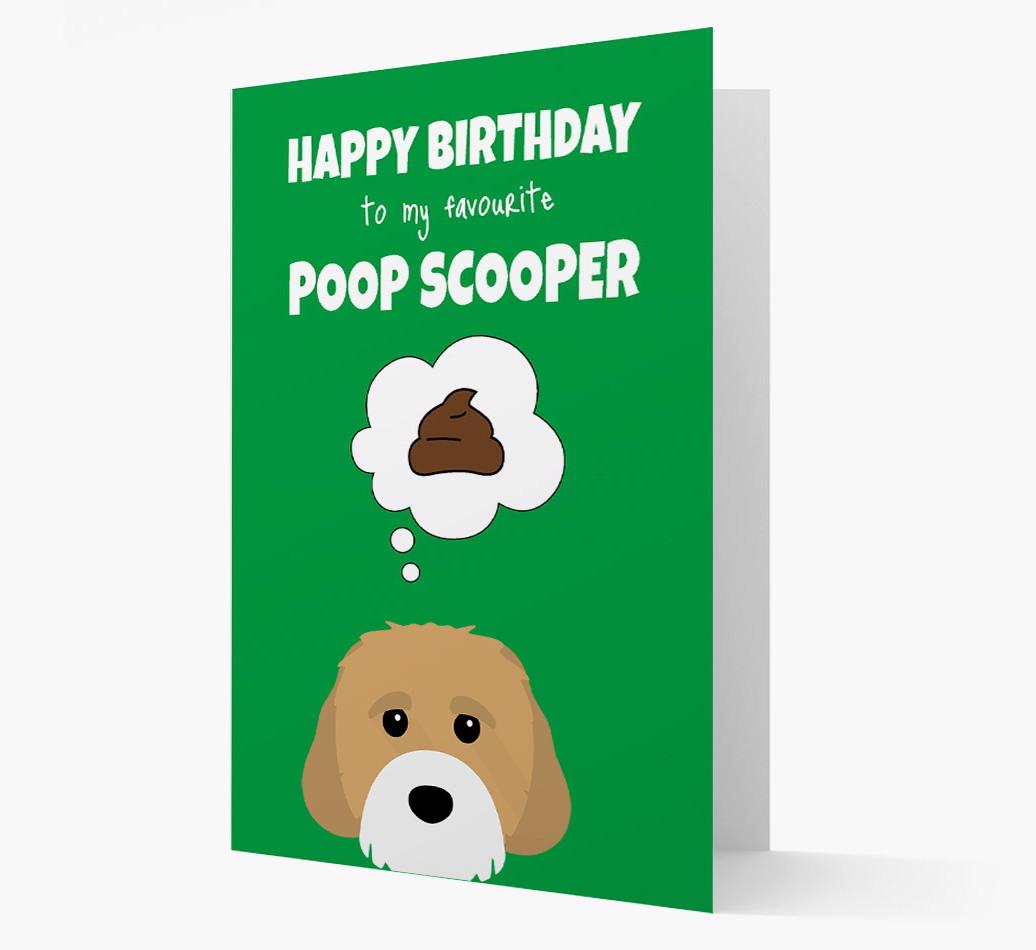Card 'Poop Scooper' with {breedCommonName} Icon