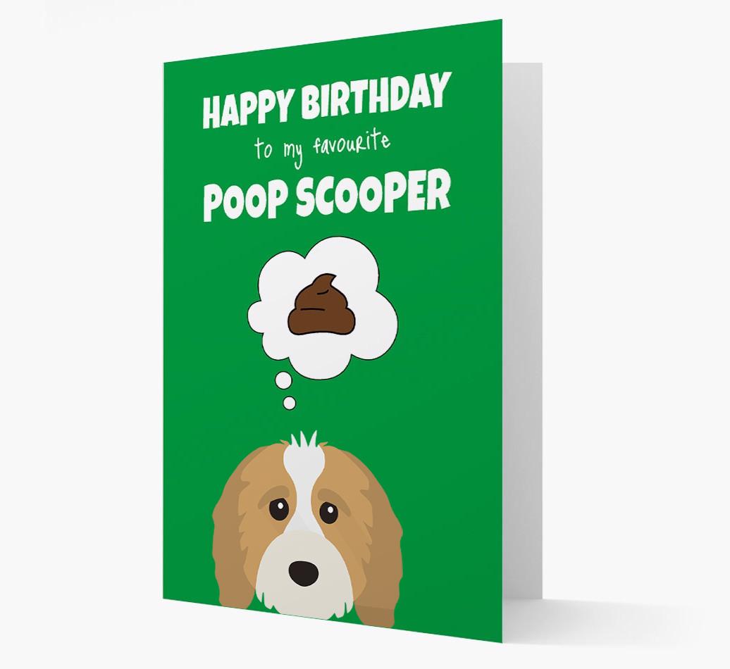 Card 'Poop Scooper' with {breedCommonName} Icon