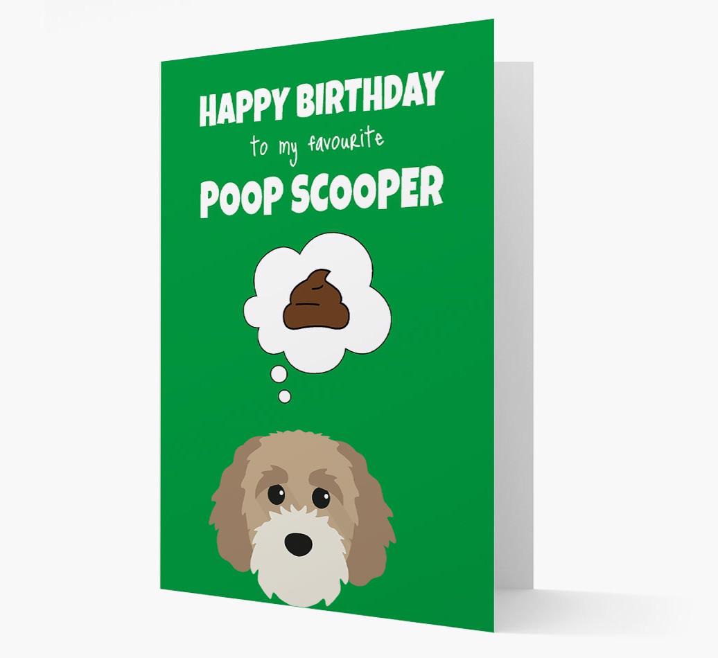 Card 'Poop Scooper' with {breedCommonName} Icon