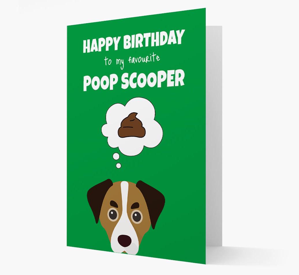 Card 'Poop Scooper' with {breedCommonName} Icon