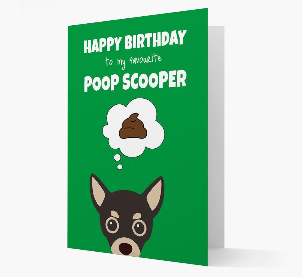 Card 'Poop Scooper' with {breedCommonName} Icon