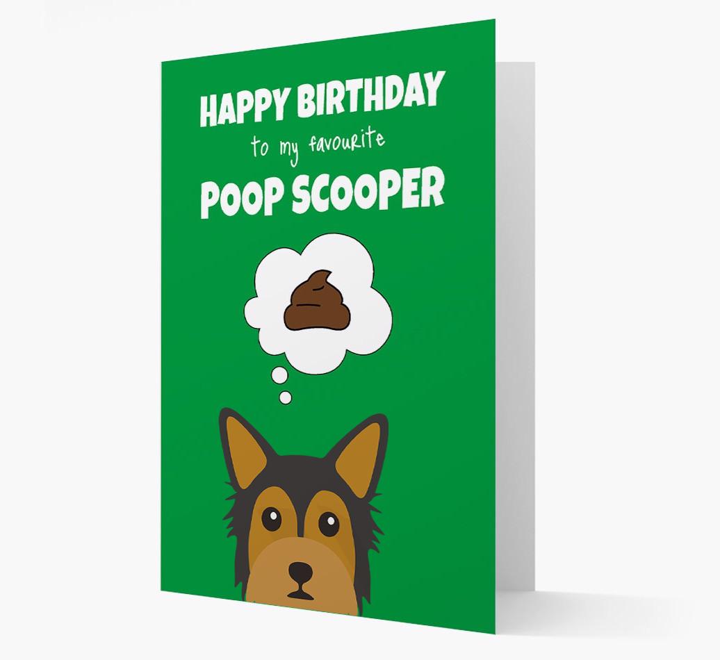 Card 'Poop Scooper' with {breedCommonName} Icon
