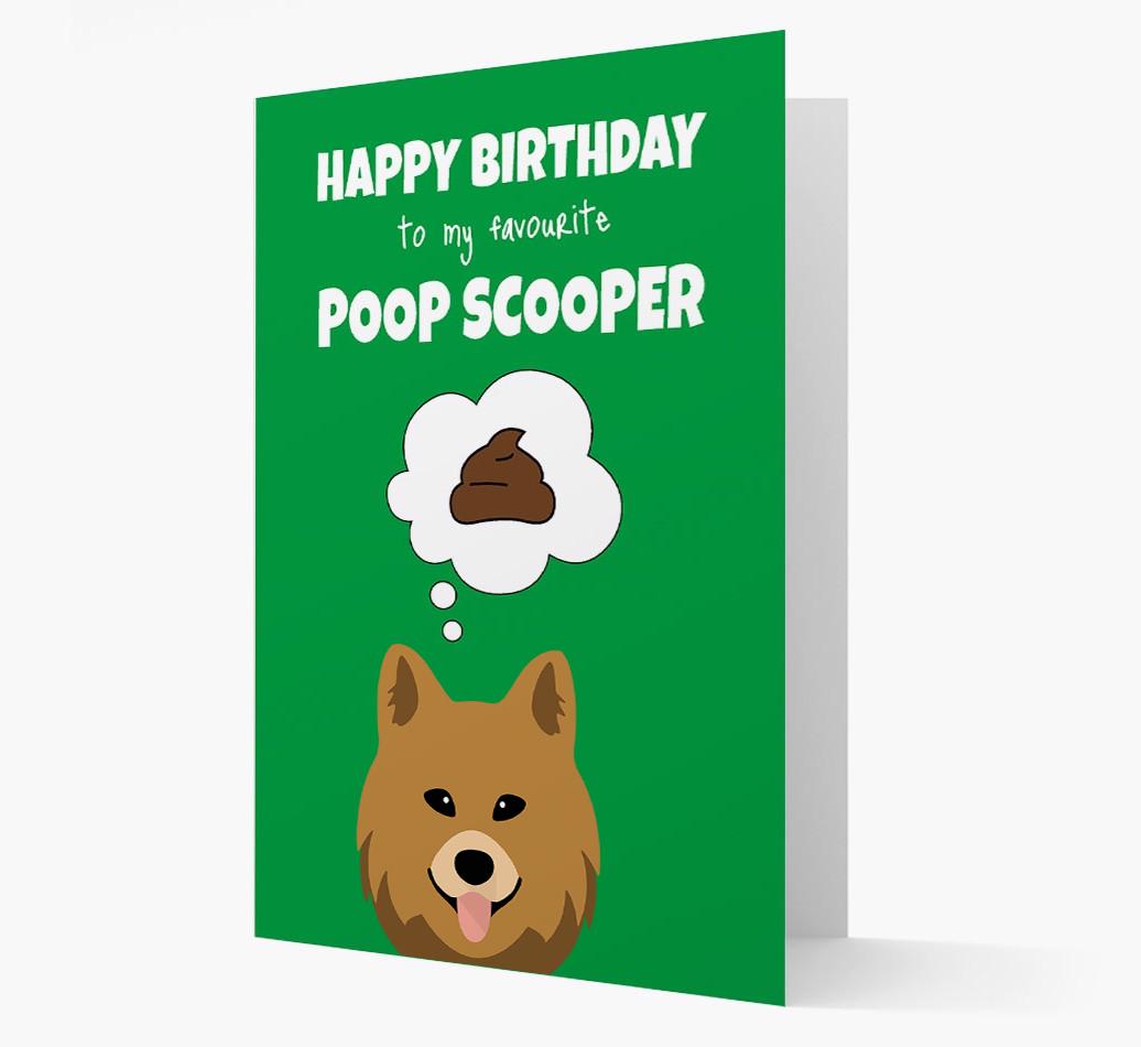 Card 'Poop Scooper' with {breedCommonName} Icon