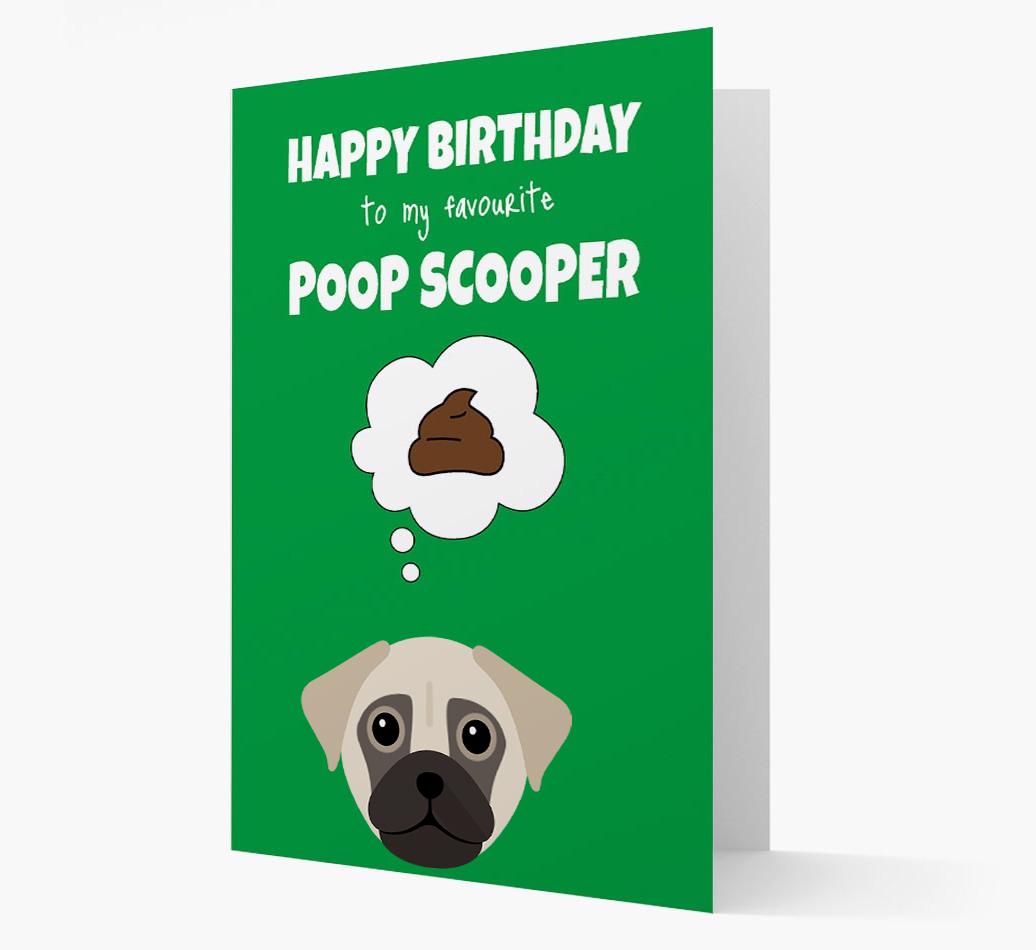 Card 'Poop Scooper' with {breedCommonName} Icon
