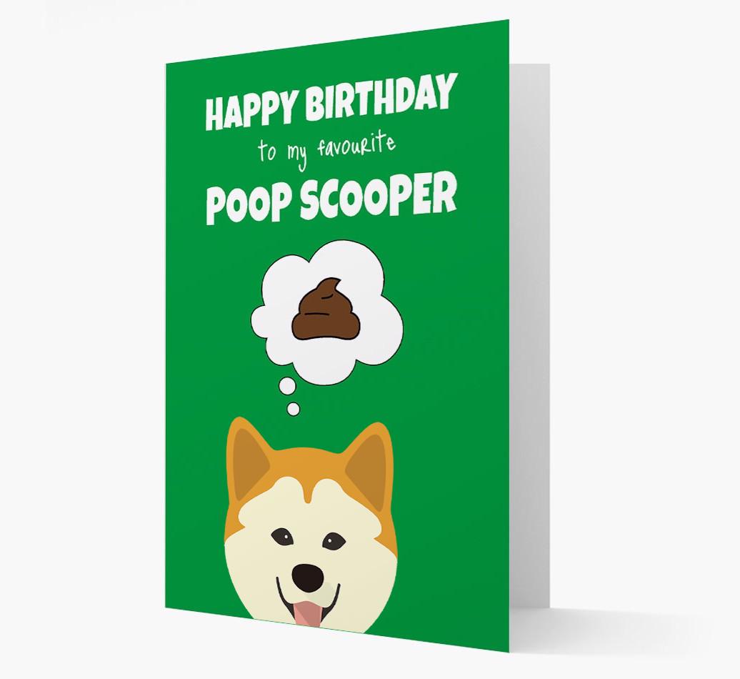 Card 'Poop Scooper' with {breedCommonName} Icon
