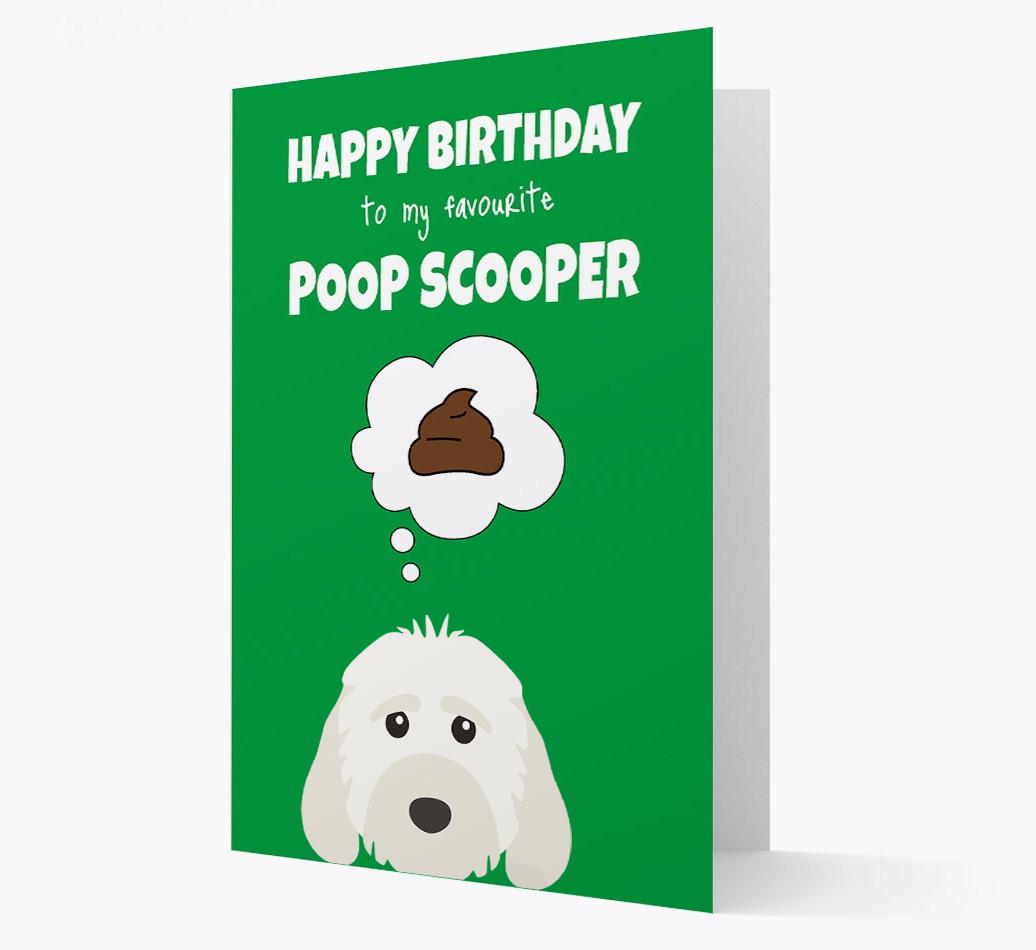 Card 'Poop Scooper' with {breedCommonName} Icon
