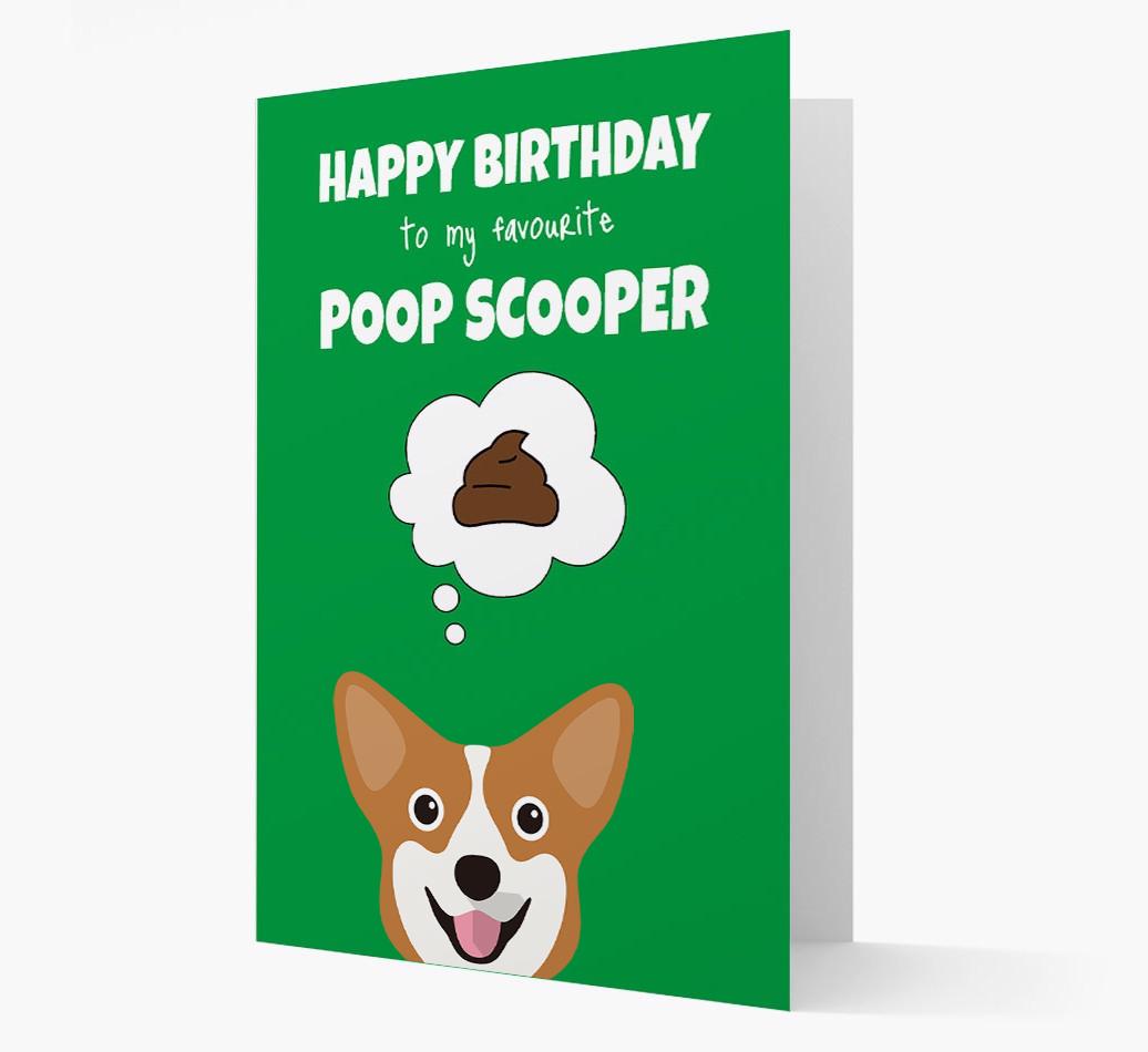 Card 'Poop Scooper' with {breedCommonName} Icon