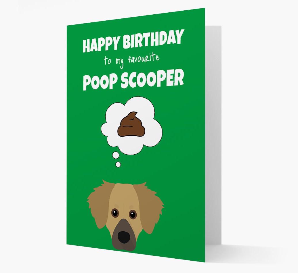 Card 'Poop Scooper' with {breedCommonName} Icon