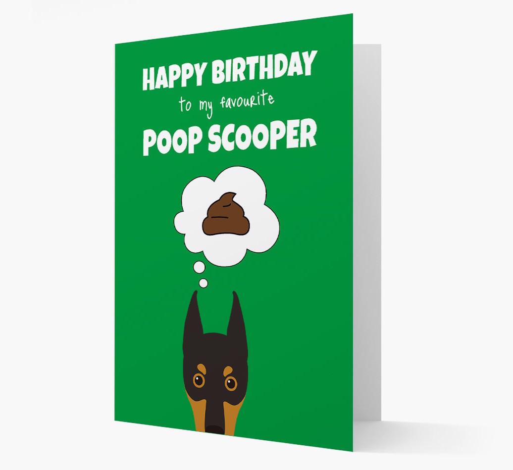 Card 'Poop Scooper' with {breedCommonName} Icon