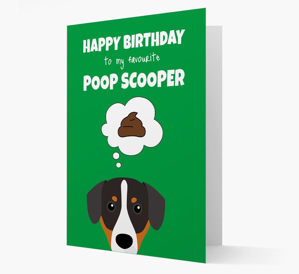 Card 'Poop Scooper' with {breedCommonName} Icon