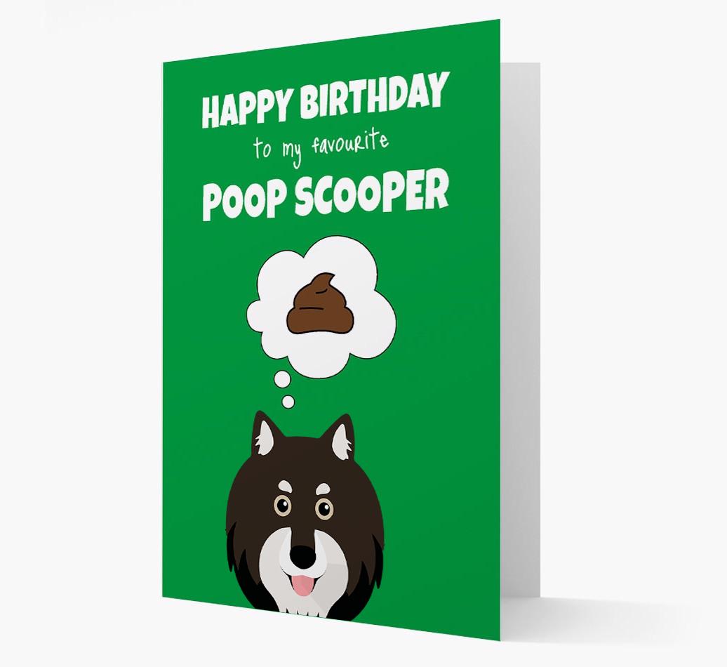 Card 'Poop Scooper' with {breedCommonName} Icon