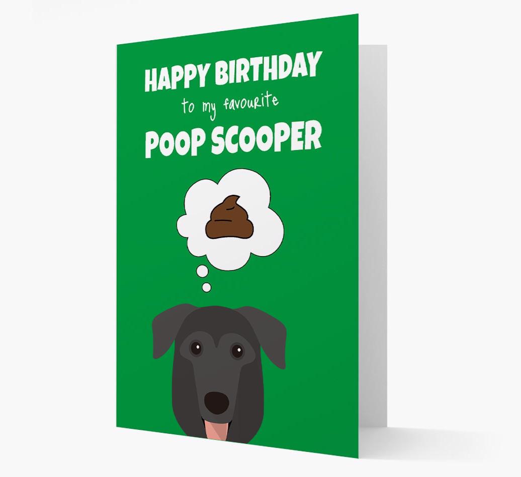 Card 'Poop Scooper' with {breedCommonName} Icon