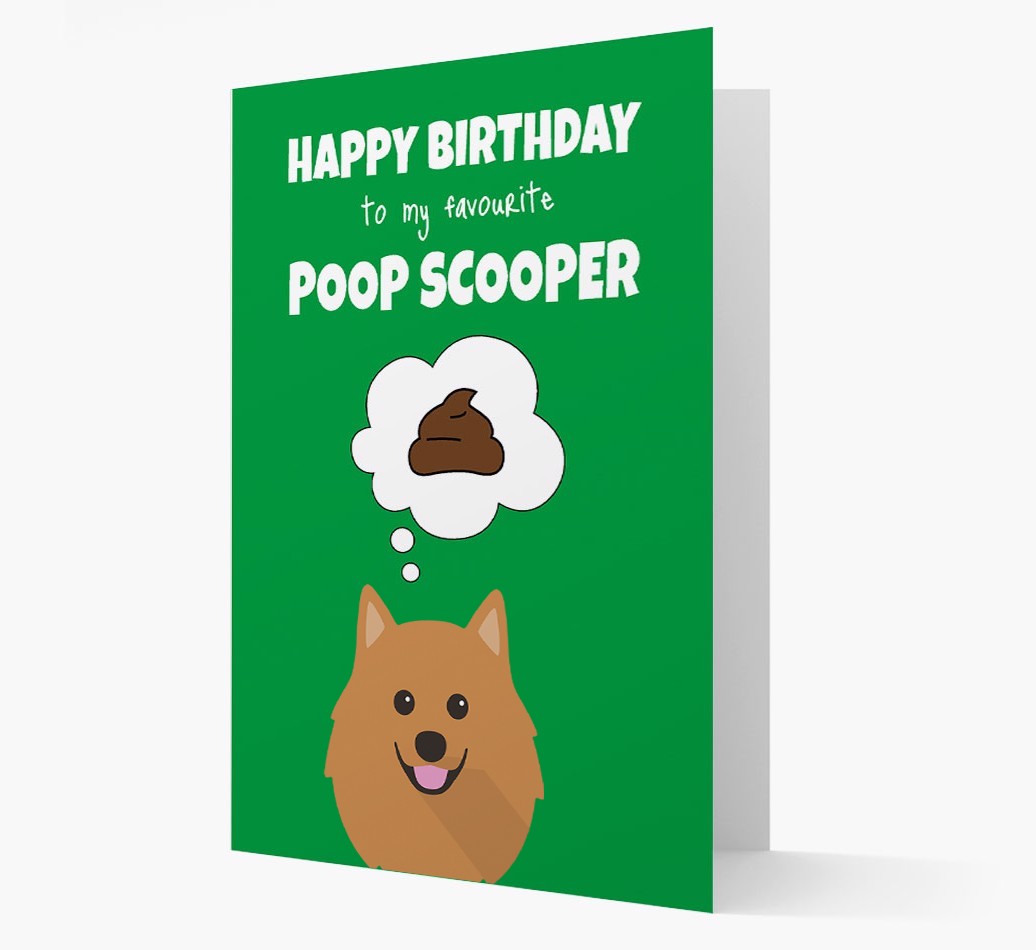Card 'Poop Scooper' with {breedCommonName} Icon