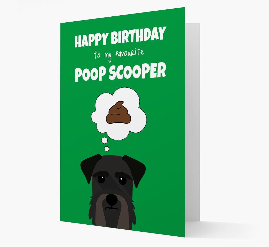 Card 'Poop Scooper' with {breedCommonName} Icon