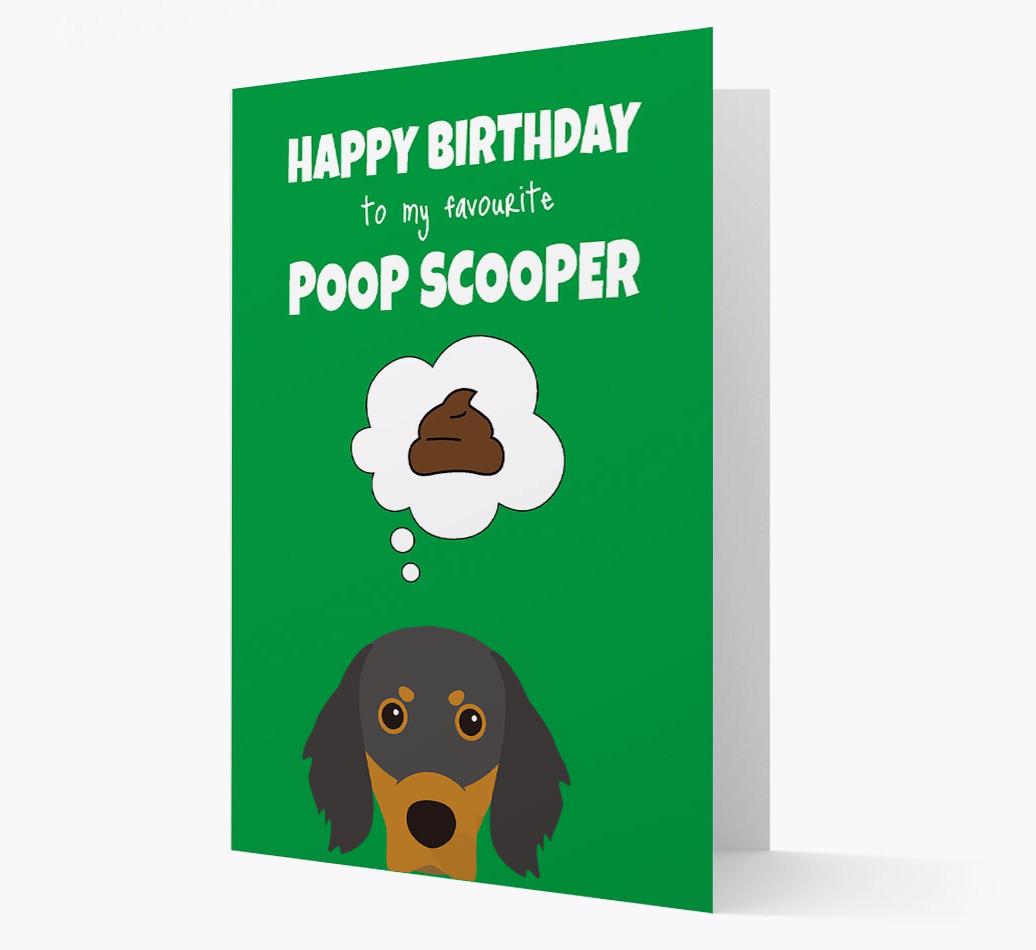 Card 'Poop Scooper' with {breedCommonName} Icon
