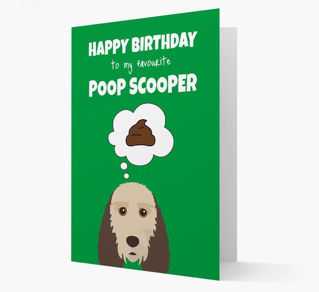 Card 'Poop Scooper' with {breedCommonName} Icon
